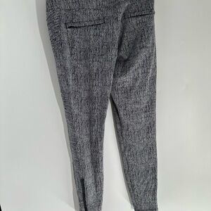 Athleta Delaney Black and White Textured Leggings